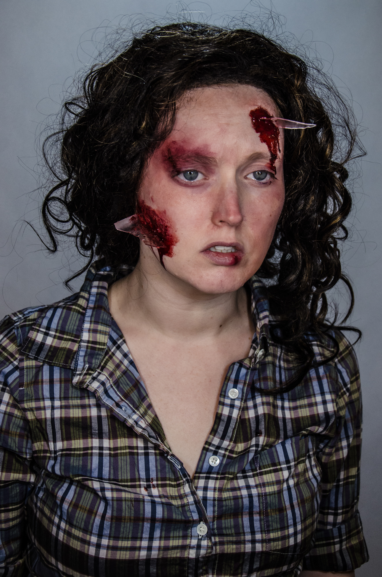 It's a Twister. (Makeup by Carolyn Blomberg)