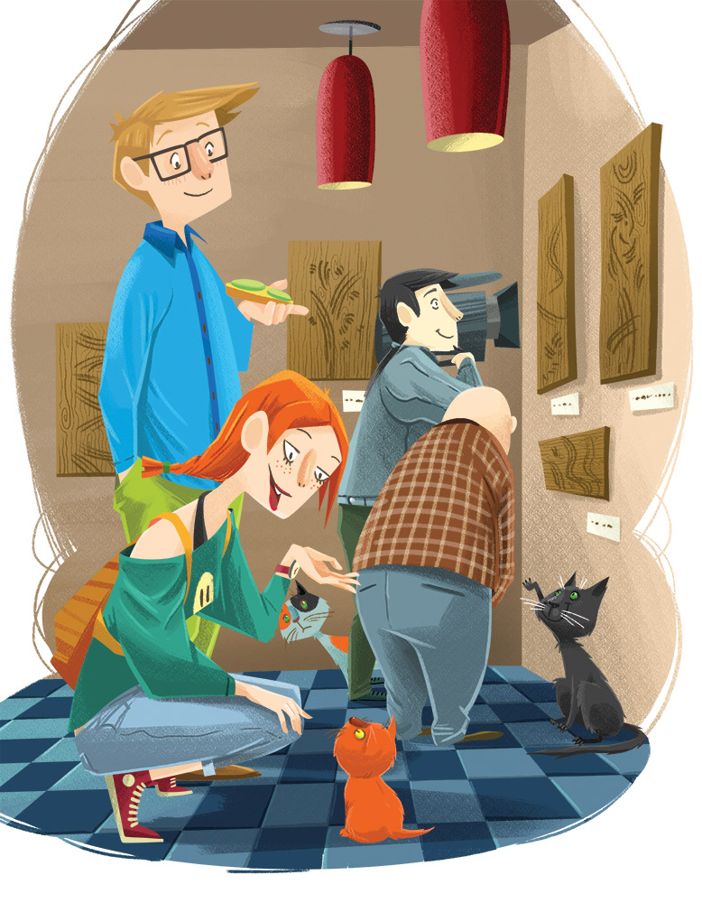 36 and 6 cats-detectives