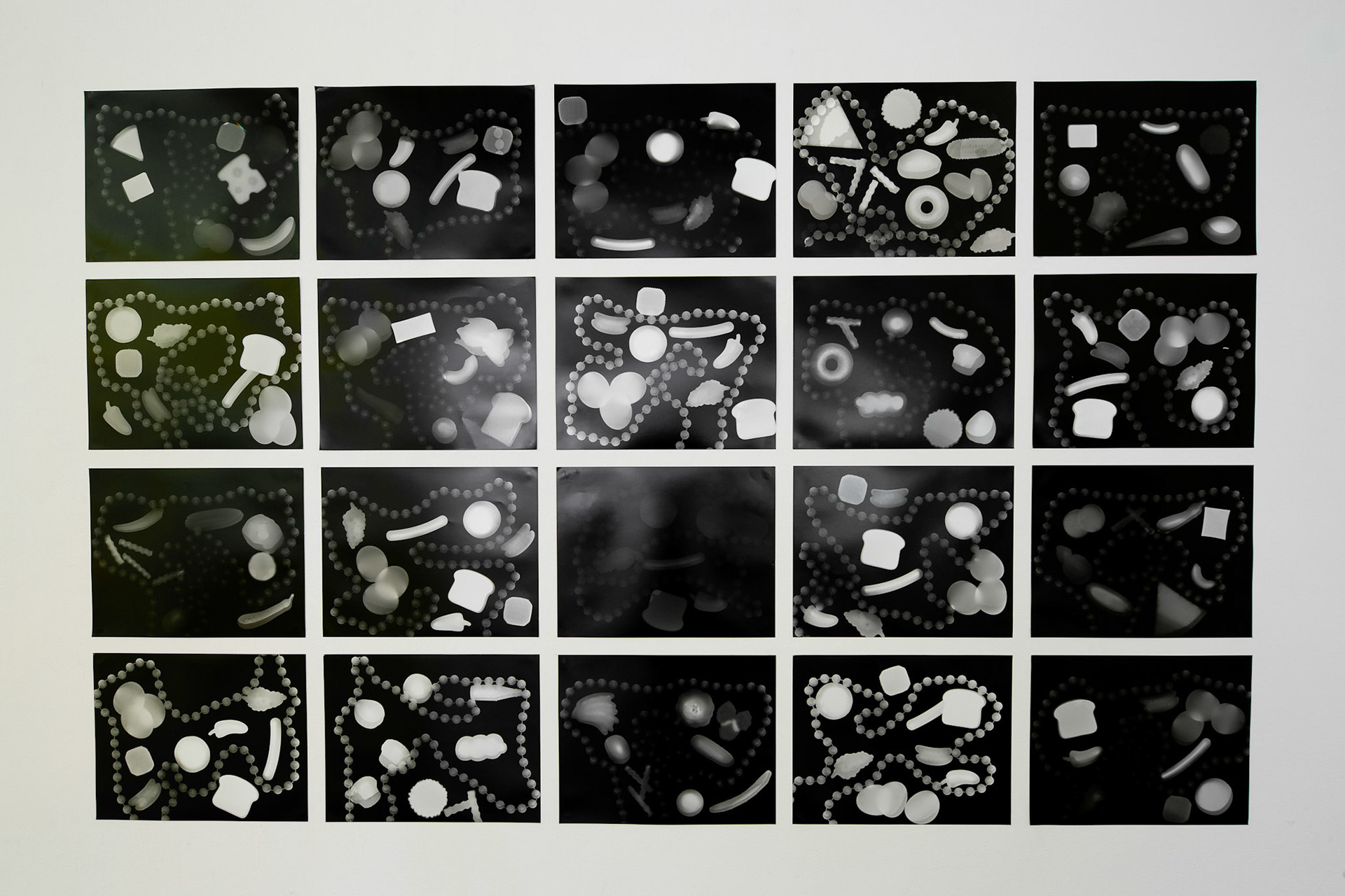 X-Ray, 2023 Silver gelatin photogram prints, 48 in x 74 in