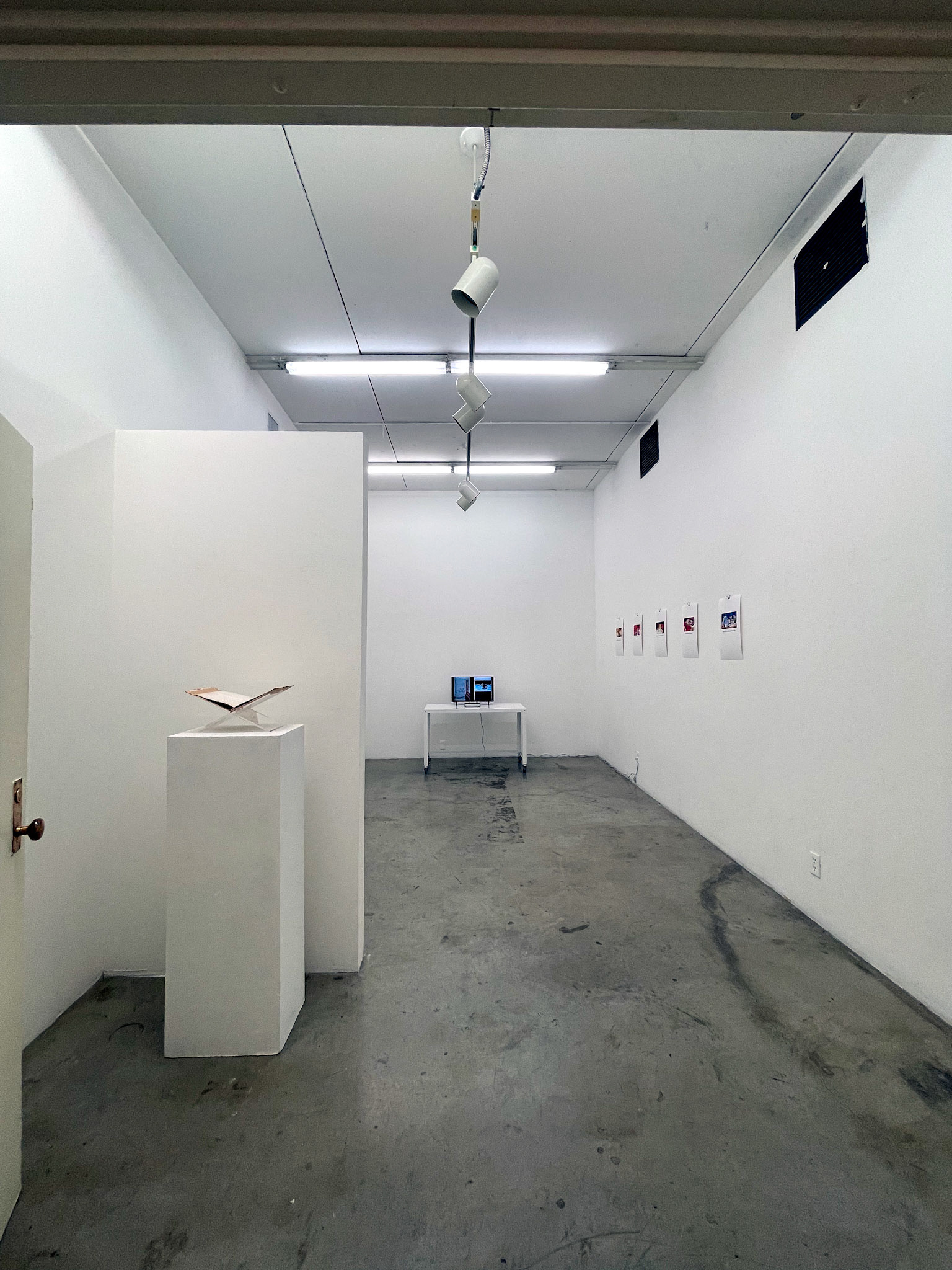 The Robot Ate My Childhood, 2022, A.I. illustrations, paper, acrylic, video, dimensions variable
