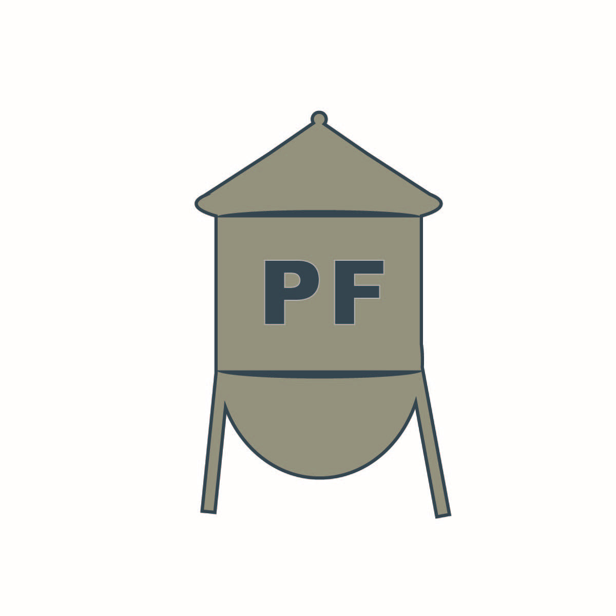 Logo designed for Pflugerville water tower company using Adobe Illustrator