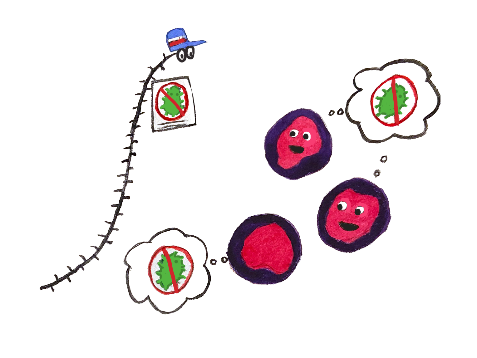 Children's book illustrations for RISDCE Graphic Design final project. 