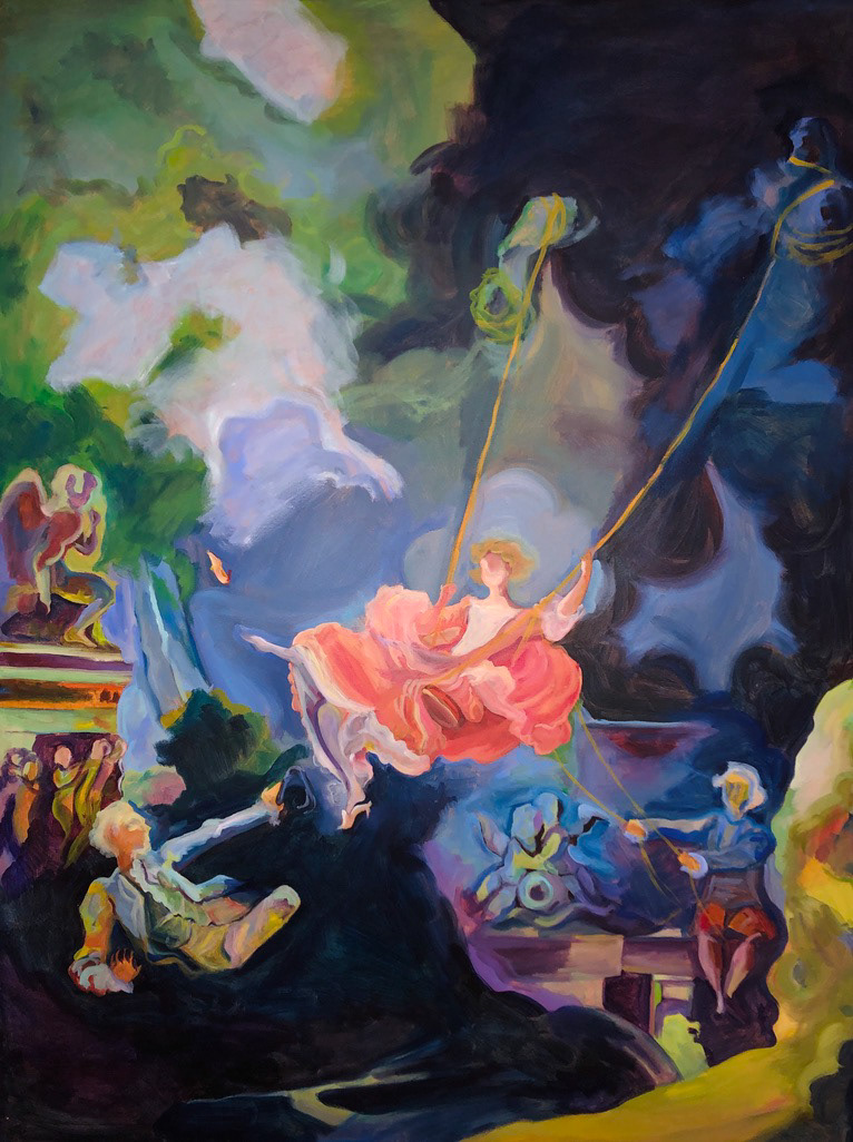 Me in The Swing. Acrylic.