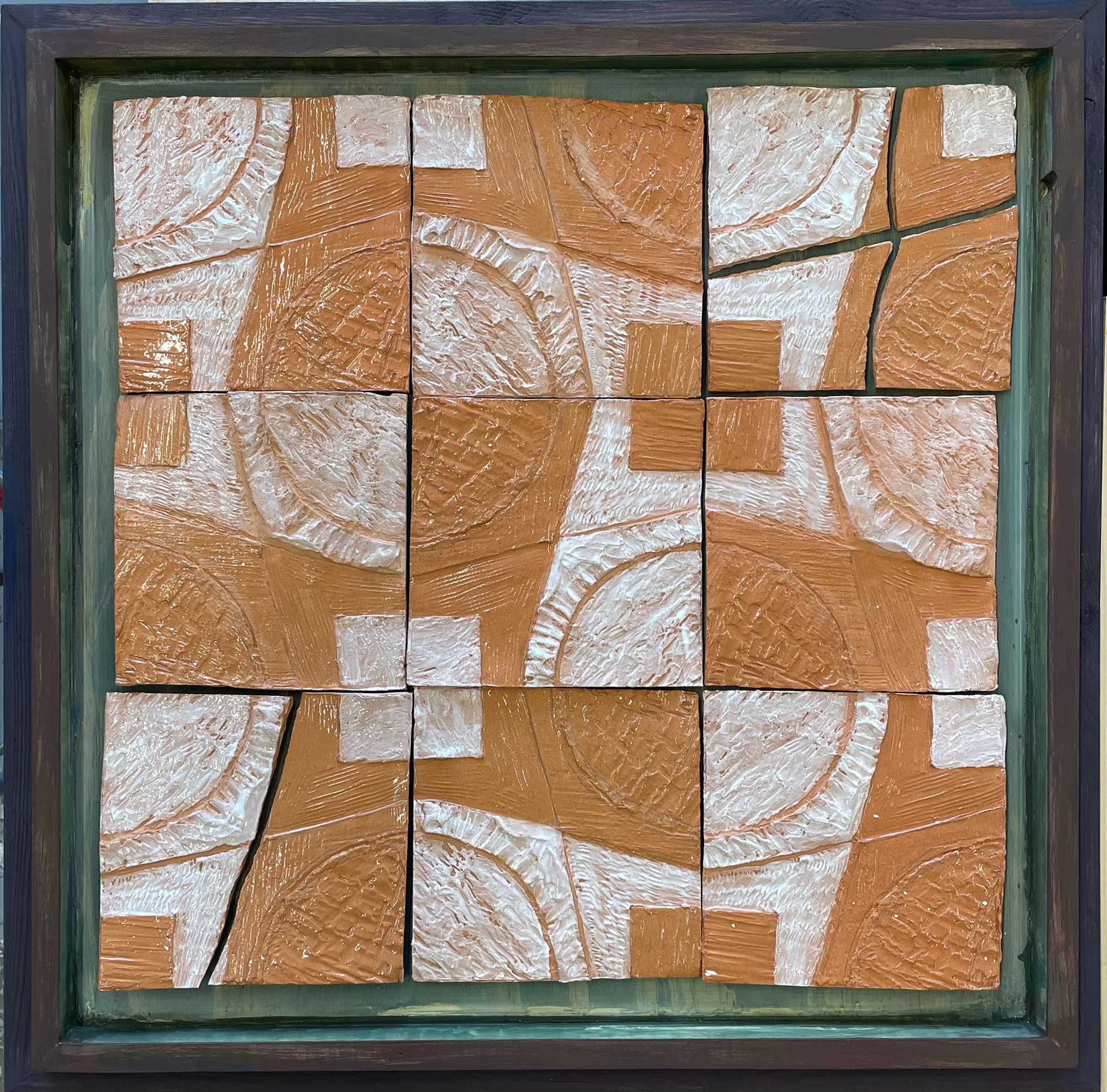 "Peninsulas" Terra Cotta Tiles  and Wood