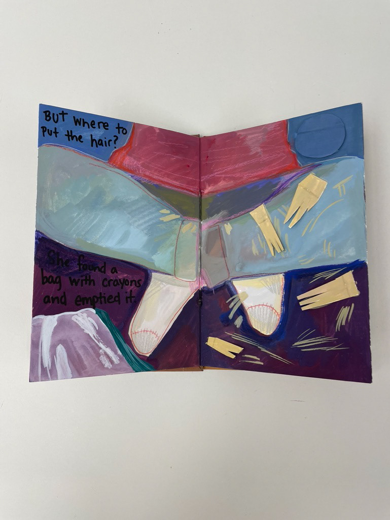 "Bangs (2)" Handmade Gouache Book