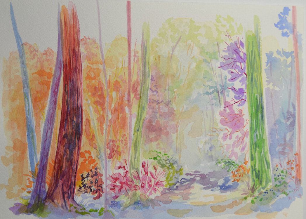 Watercolor Forest