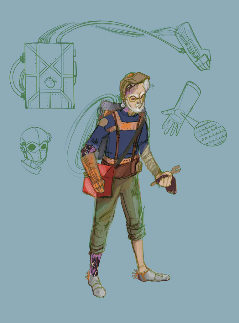 "Jacob" Character Design Color