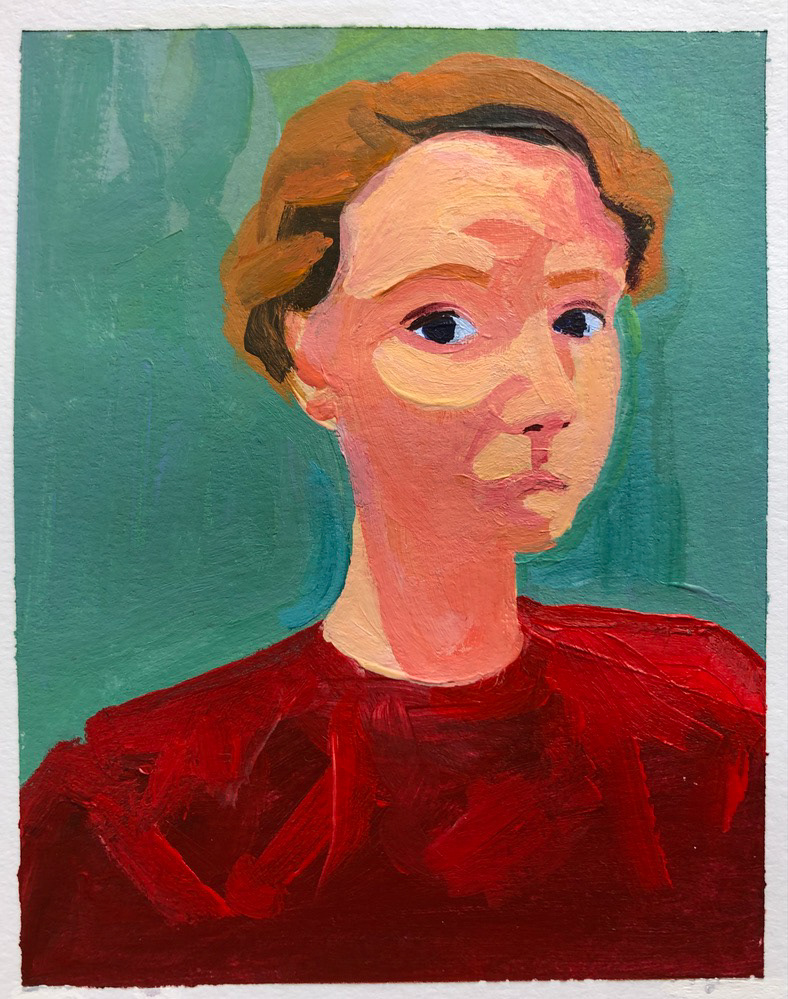 Self Portrait 2. Acrylic.