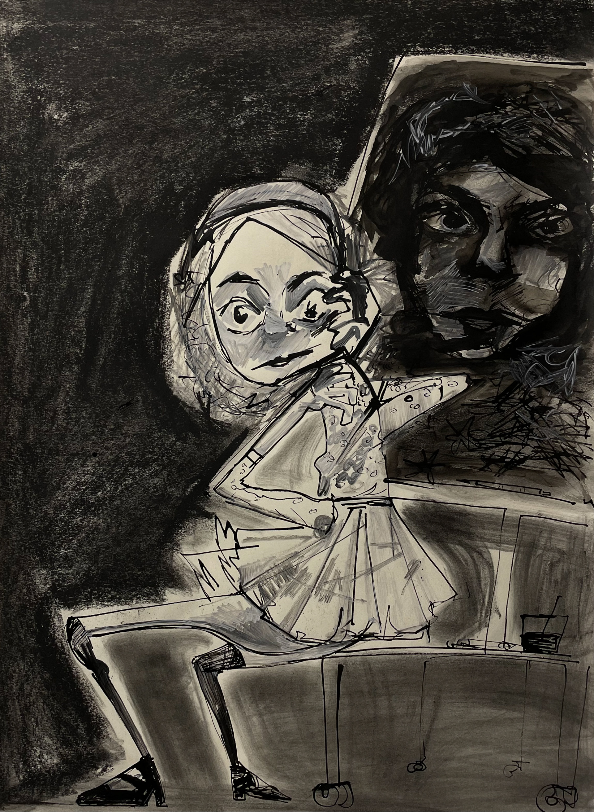 "Meltdown" Figure Distortion of the Artist