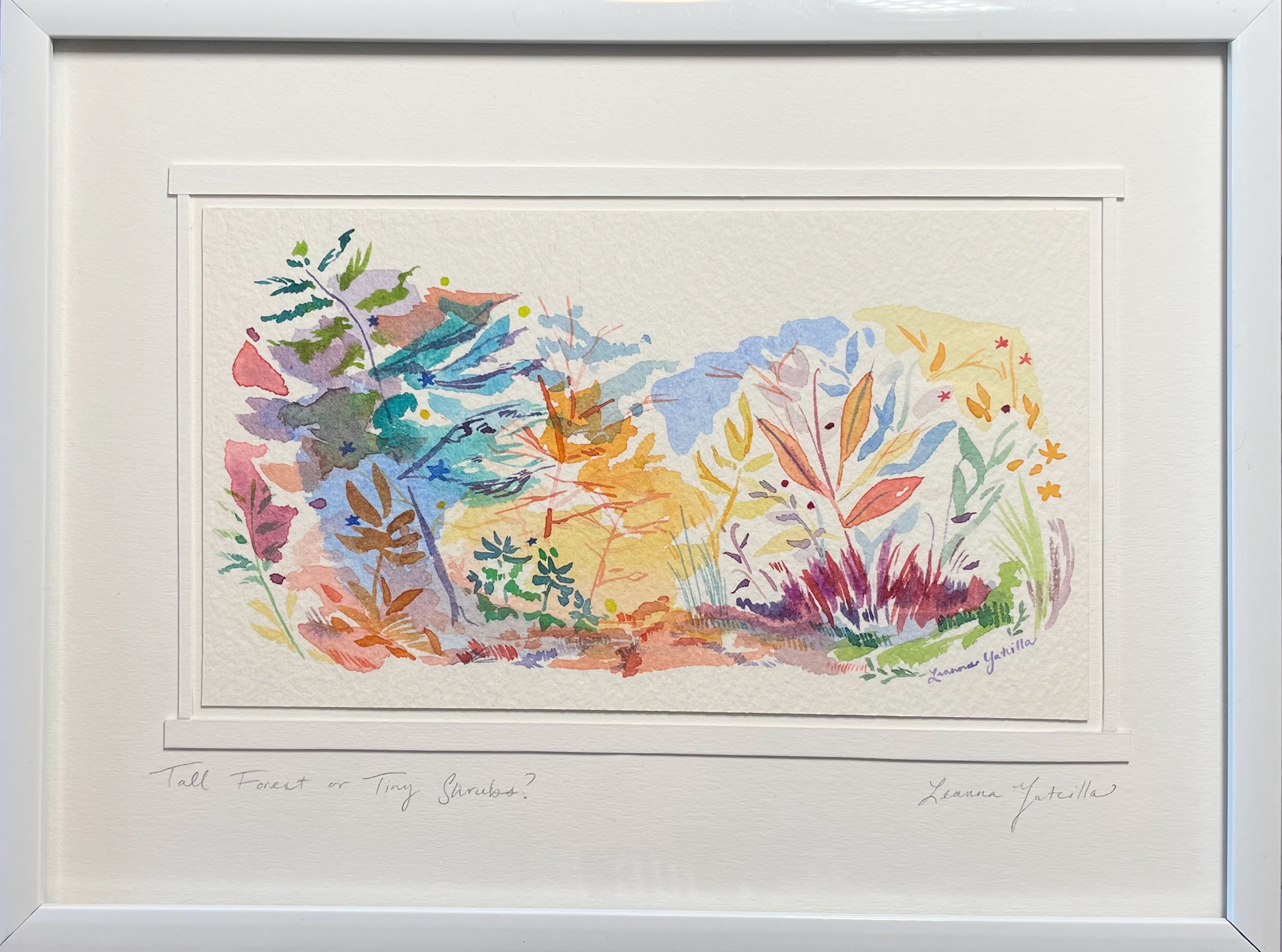 Fun Watercolor Plant Study.