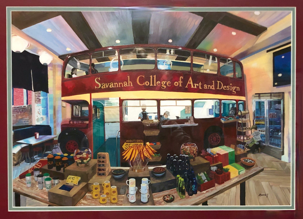 SCAD Bus. Gouache.