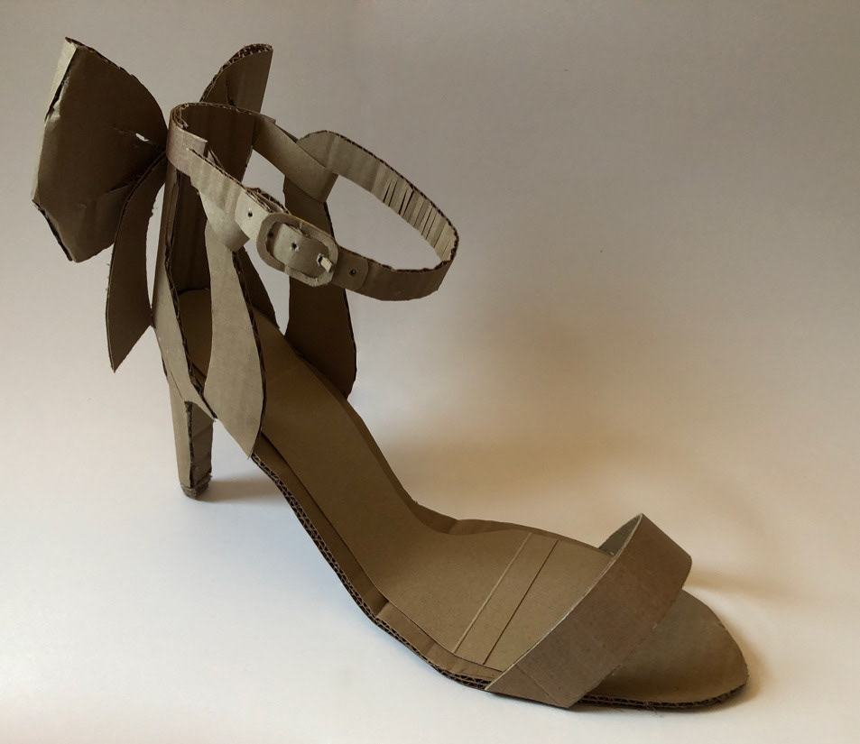 Scaled-Up High Heel 1. Cardboard.
