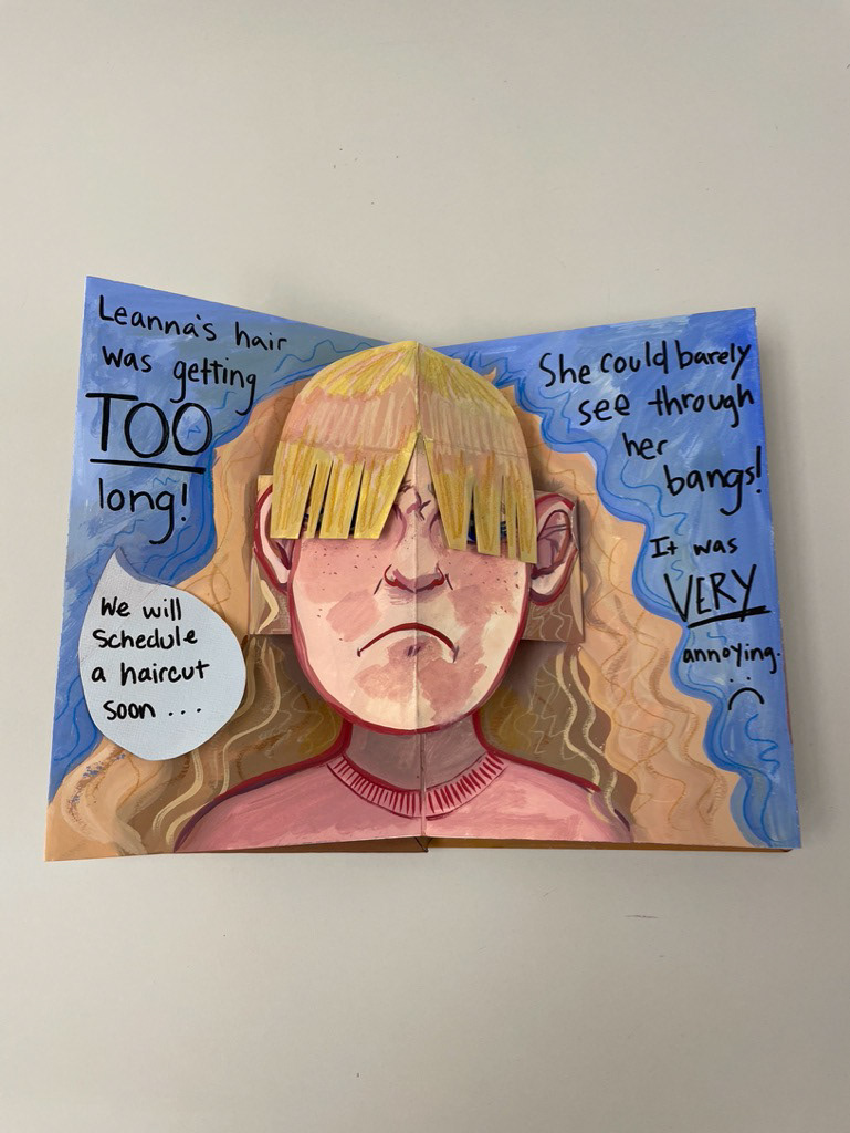 "Bangs (3)" Handmade Gouache Book