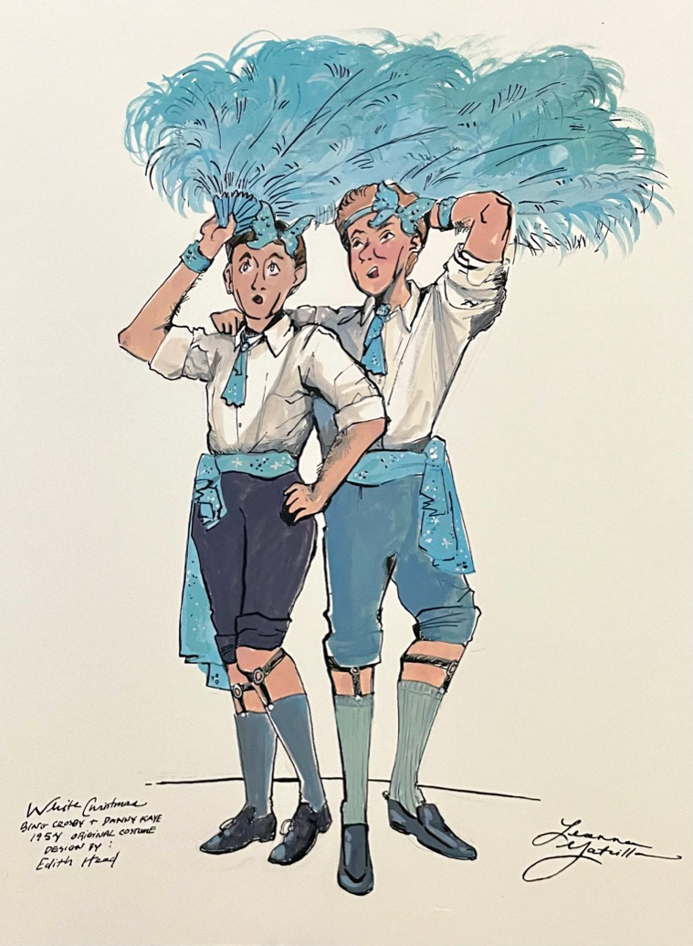 "Sisters Dance Number" Gouache and Ink Dip Pen