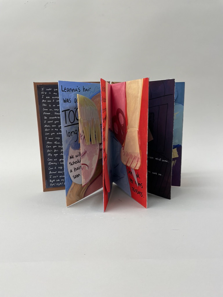 "Bangs (1)" Handmade Gouache Book