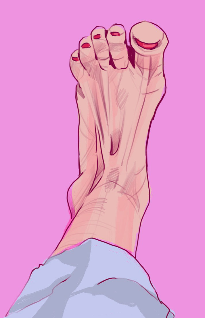 (Digital, Procreate) Foot Study