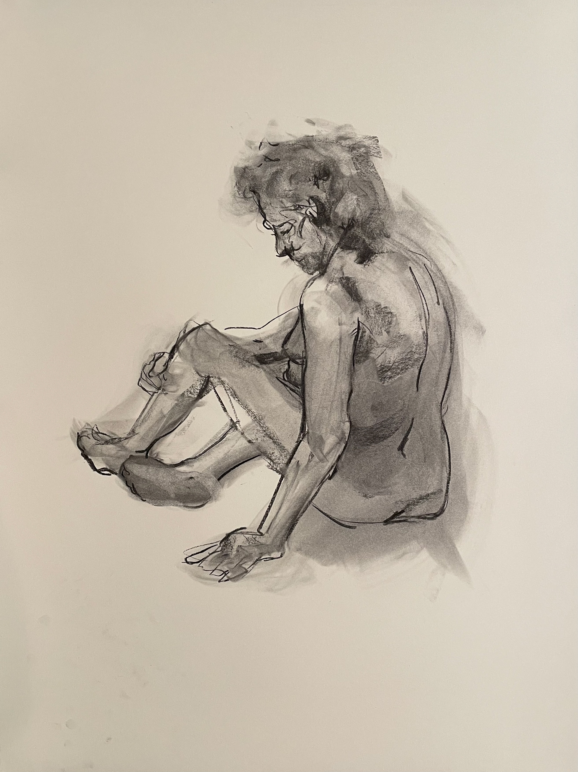 Charcoal Drawing Figure Drawing 1