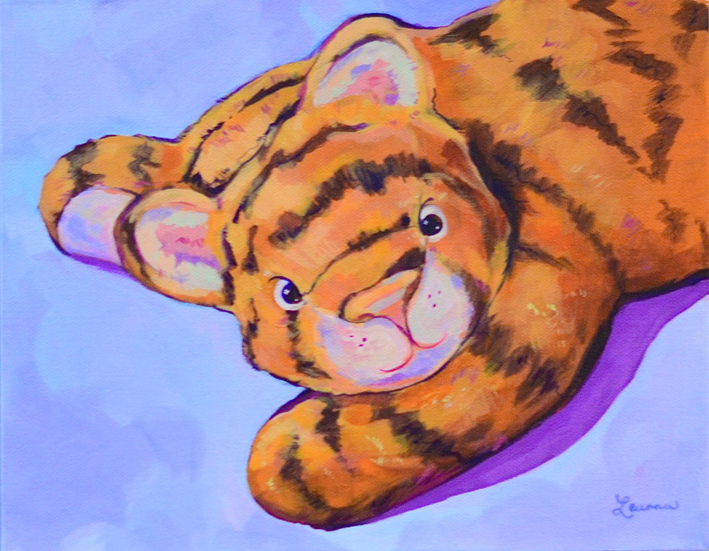 Cuddles. Acrylic on Canvas. 8 x 10 in. 2021.