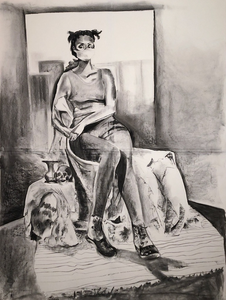 Model. Charcoal. 