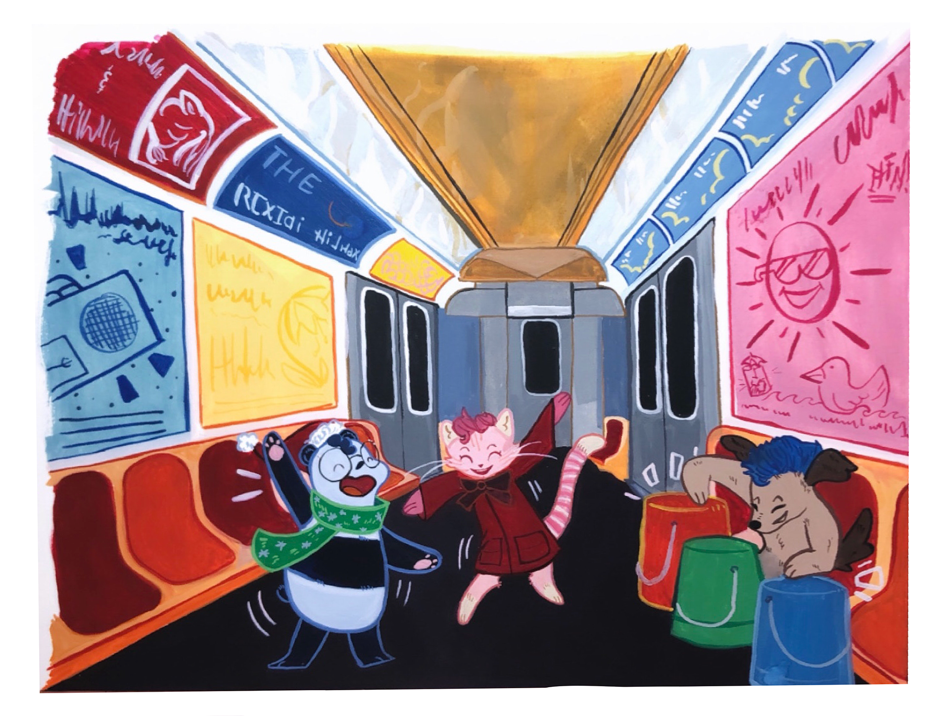 French Story Illustration 1. Digital.