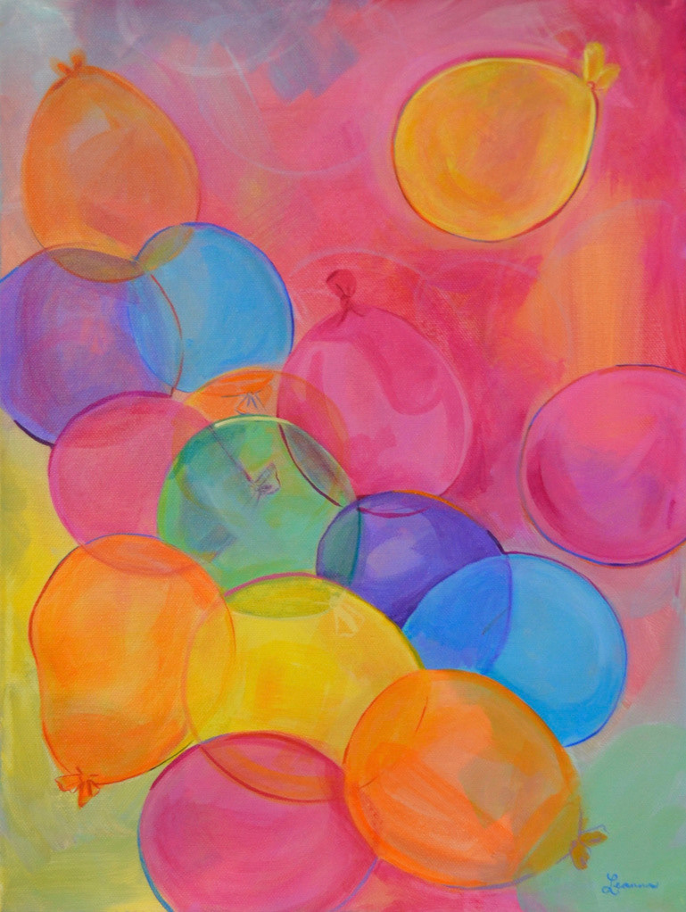 Water Balloon Fight! Acrylic on Canvas. 16 x 12 in. 2021.