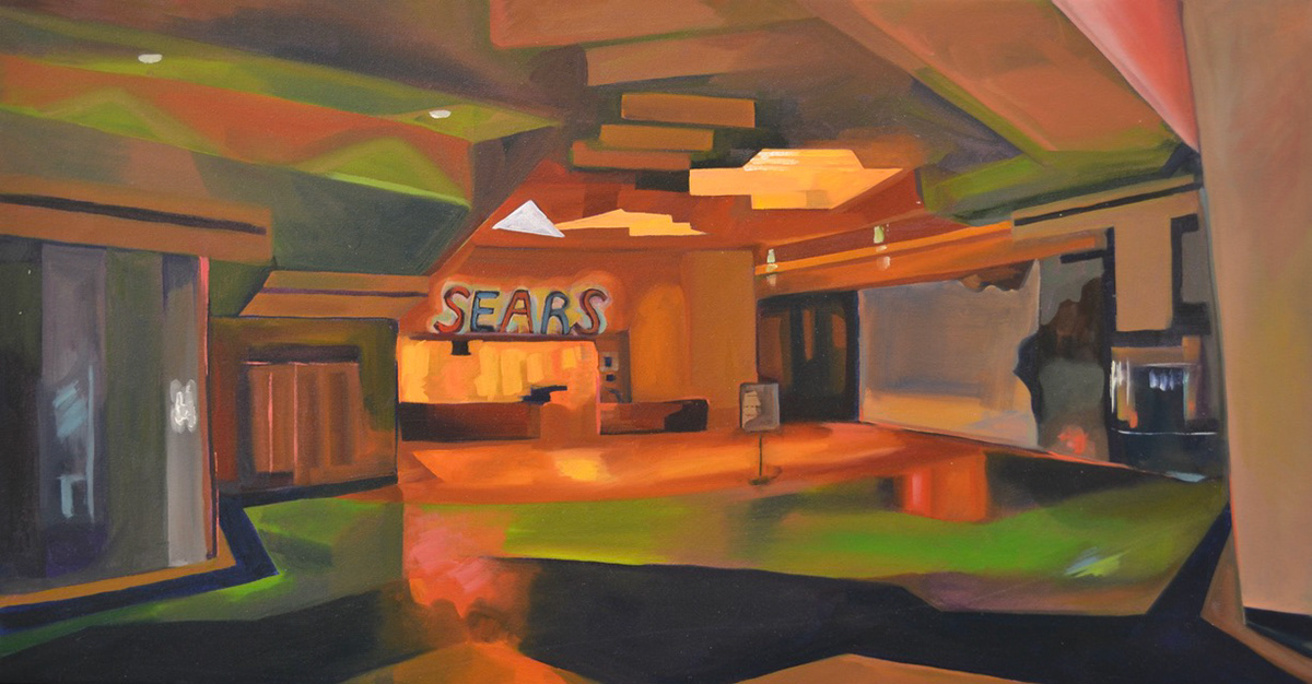 Gone Shopping. Oil on Canvas. 20"x38". 2023