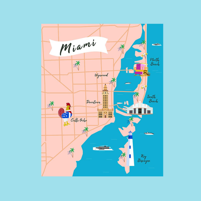 Map of Miami