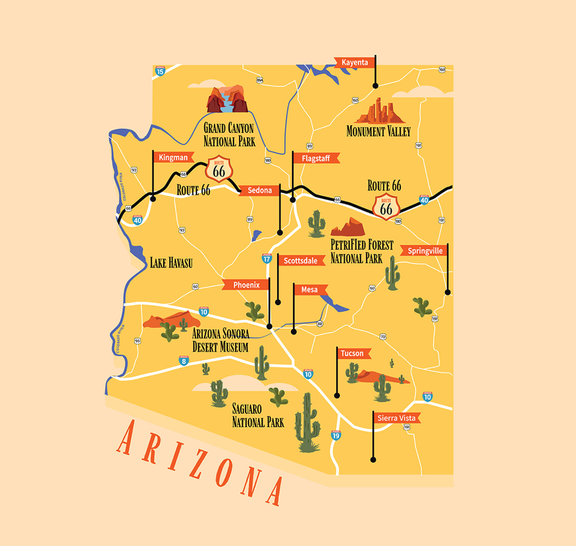 Map of Arizona