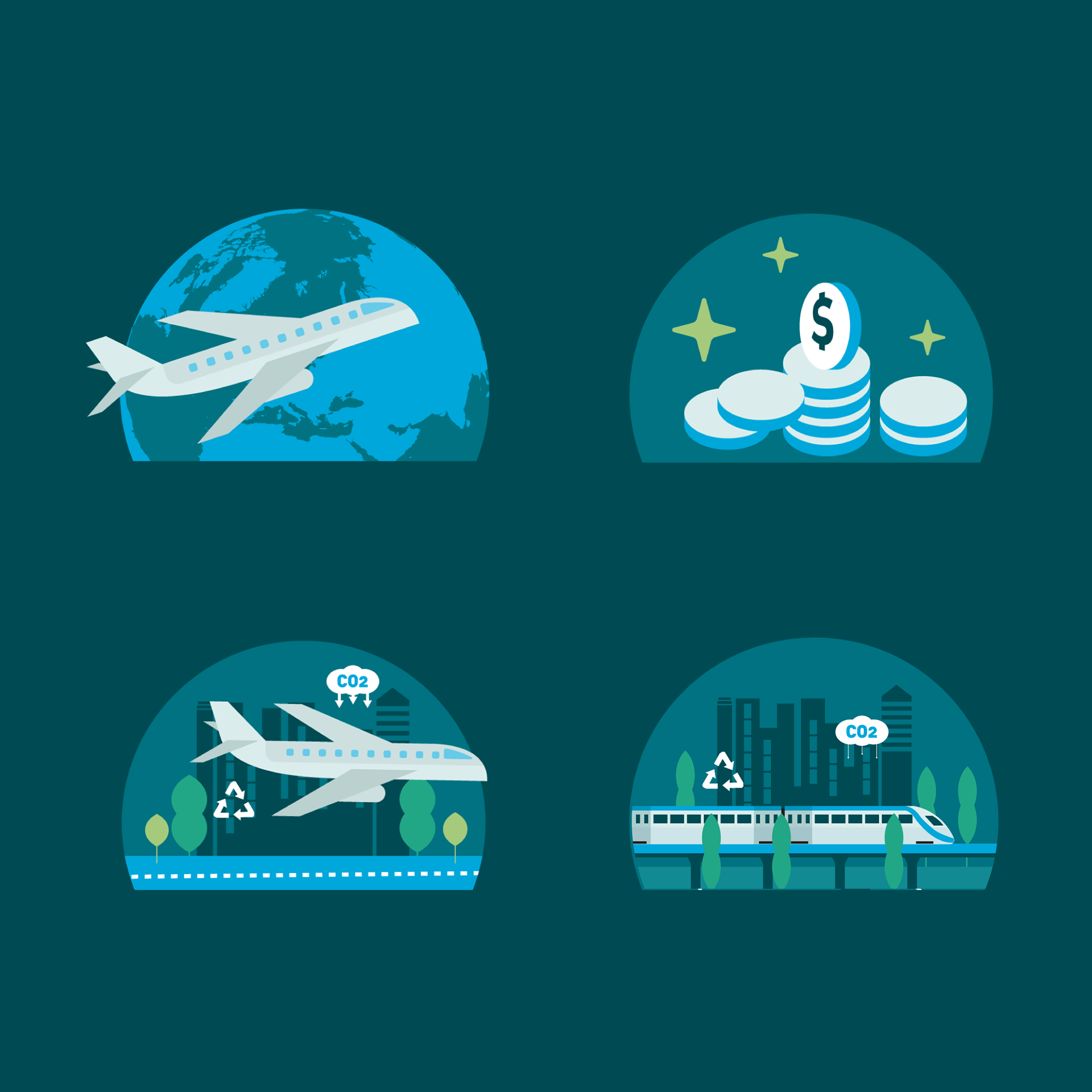 Travel Sustainability Icons