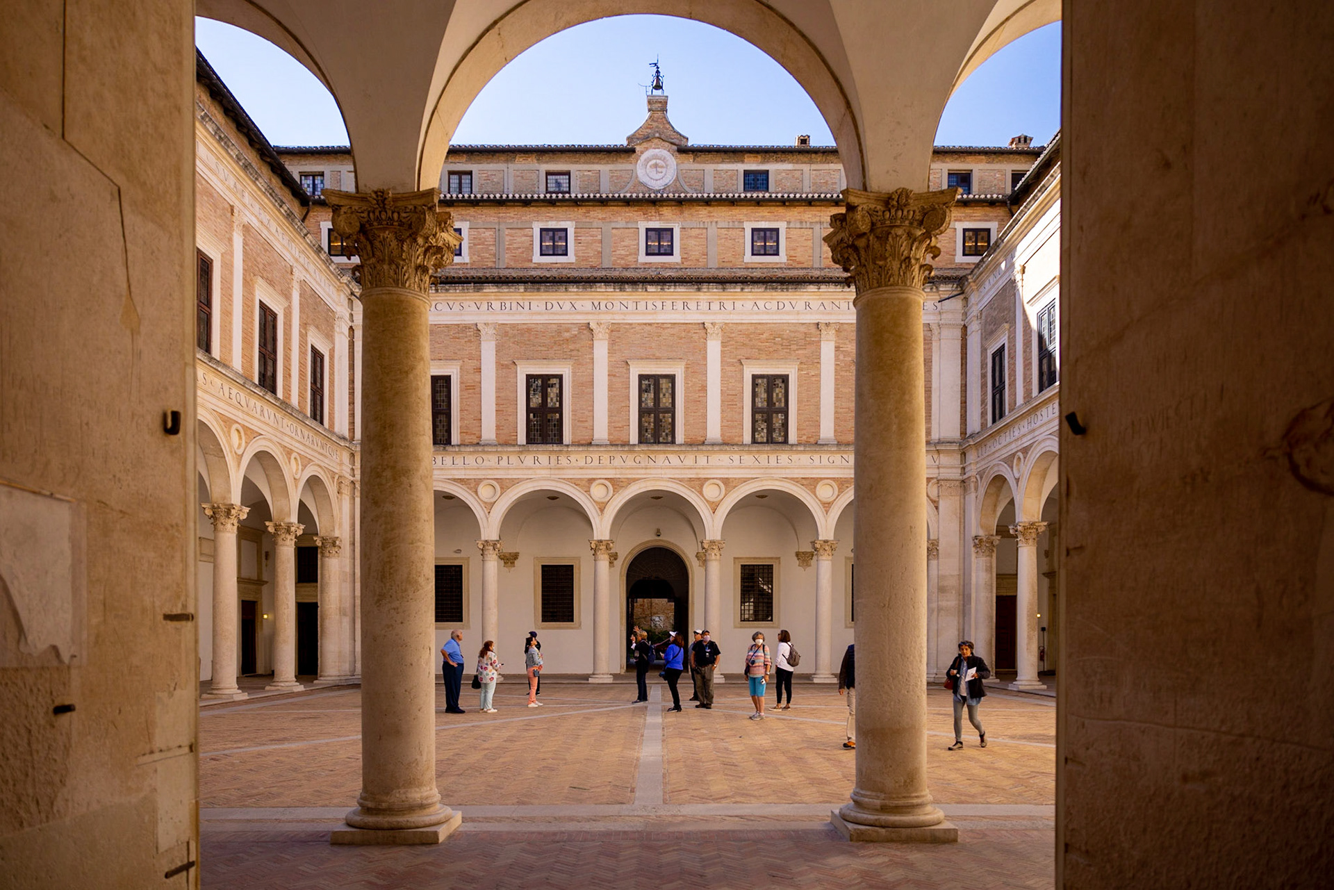 Palazzo Ducale courtyard, Urbino, Ancona