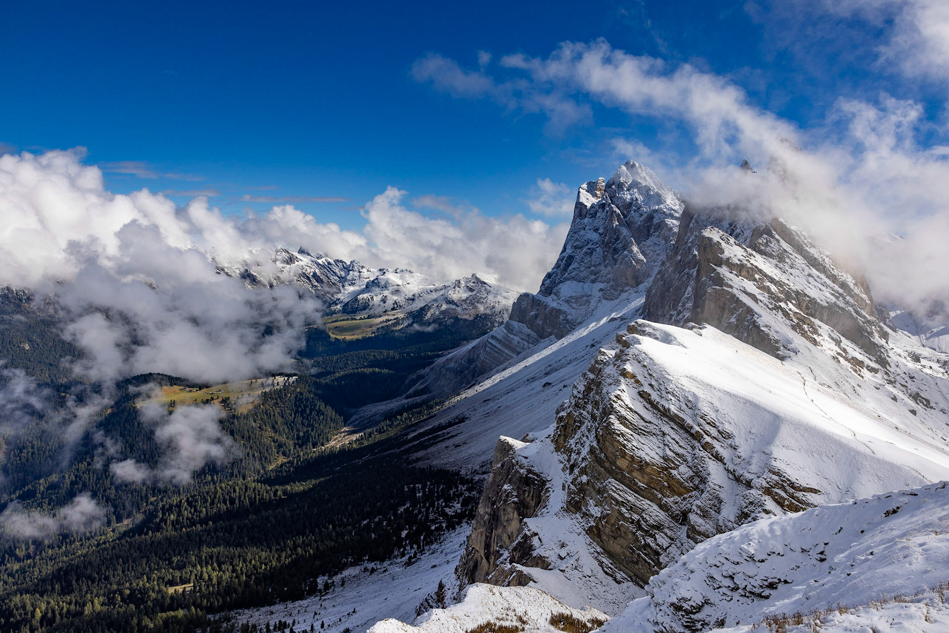 Seceda above Val Gardena, Dolomites
