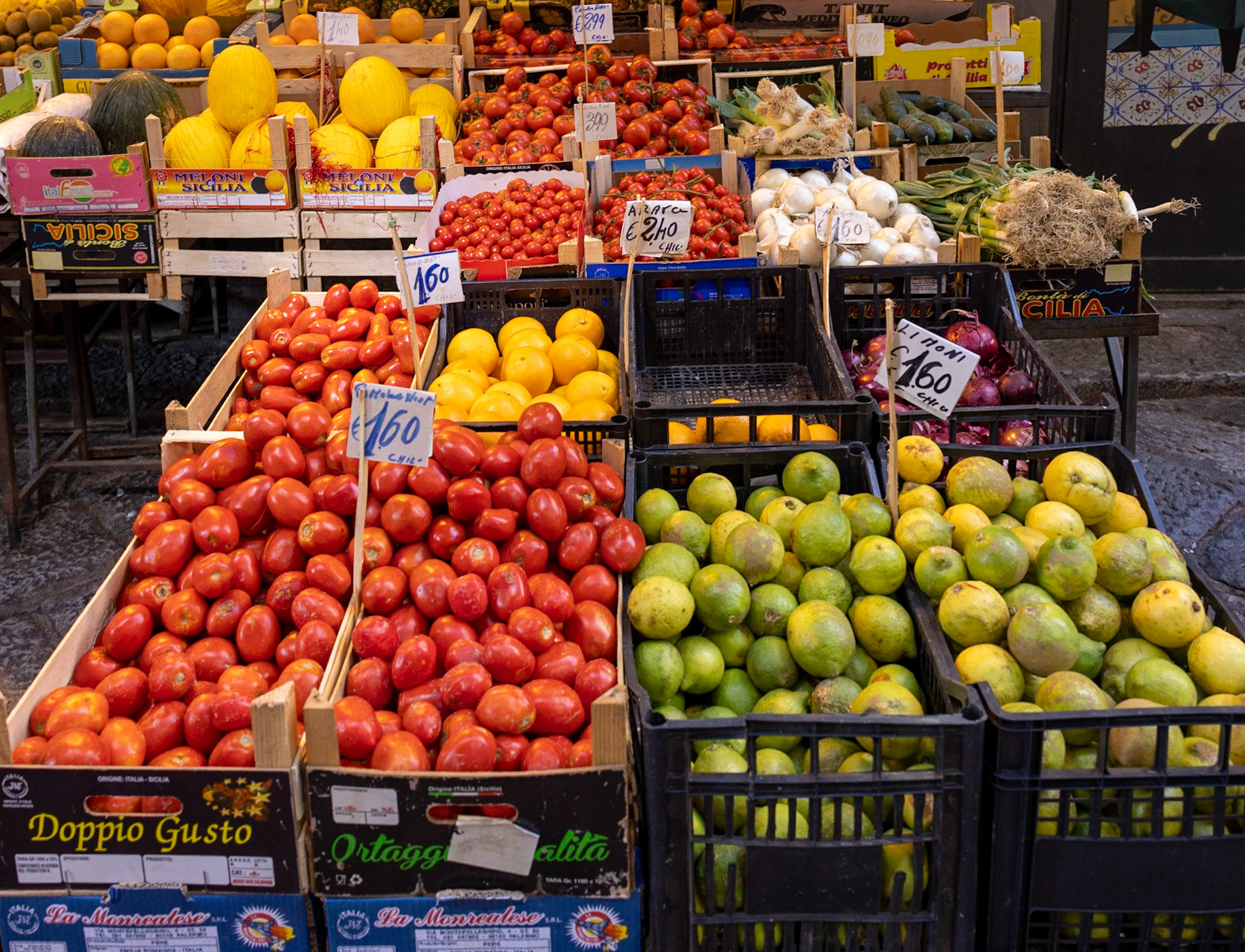 Produce market, Palermo, Sicily