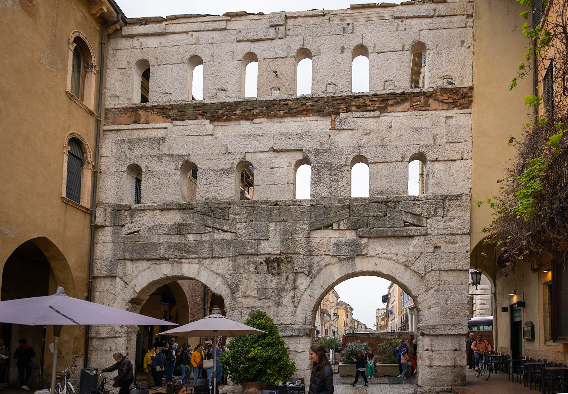 Porta Borsari - ancient Roman gate in Verona