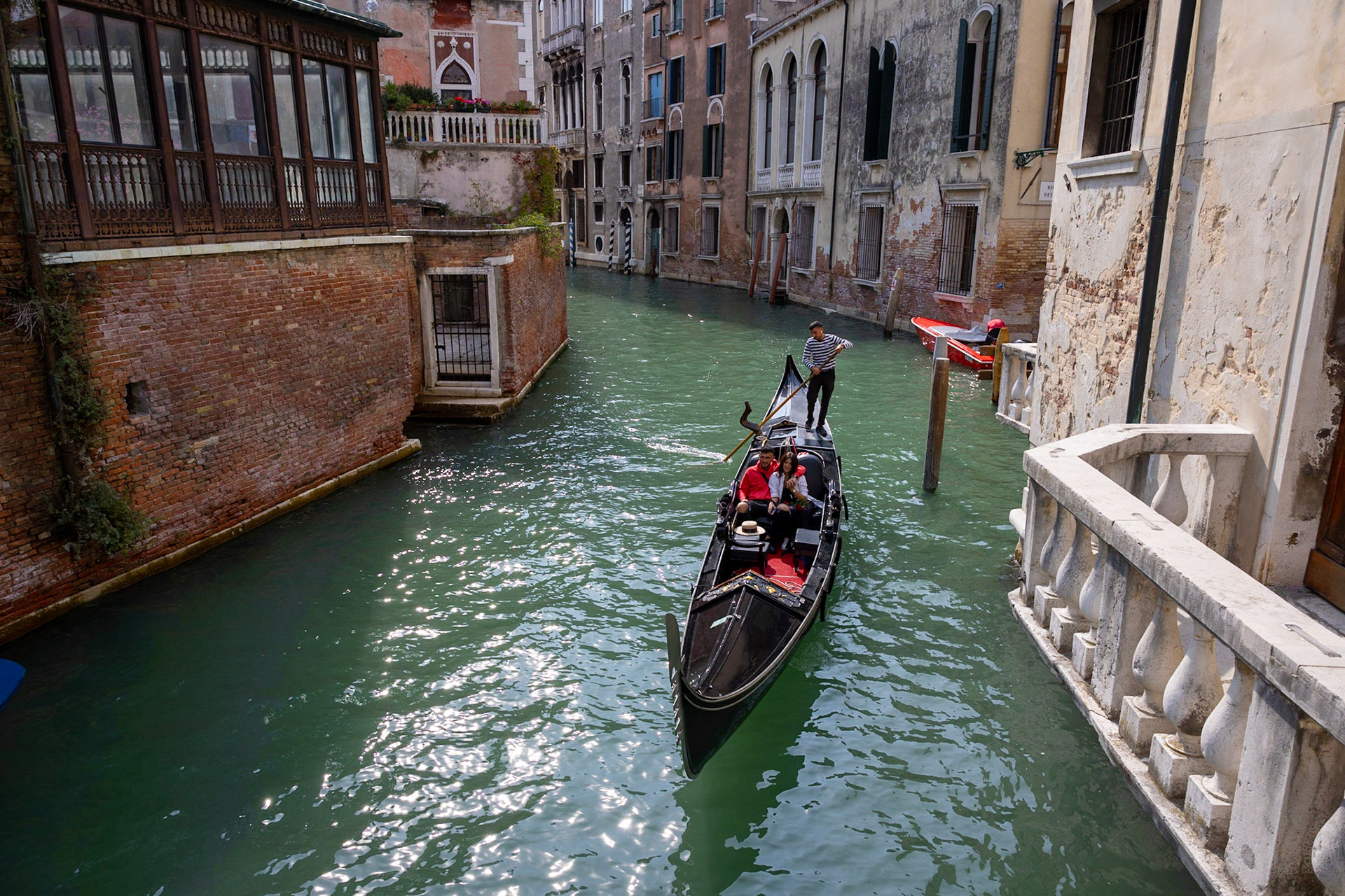Gondola in Venice canal