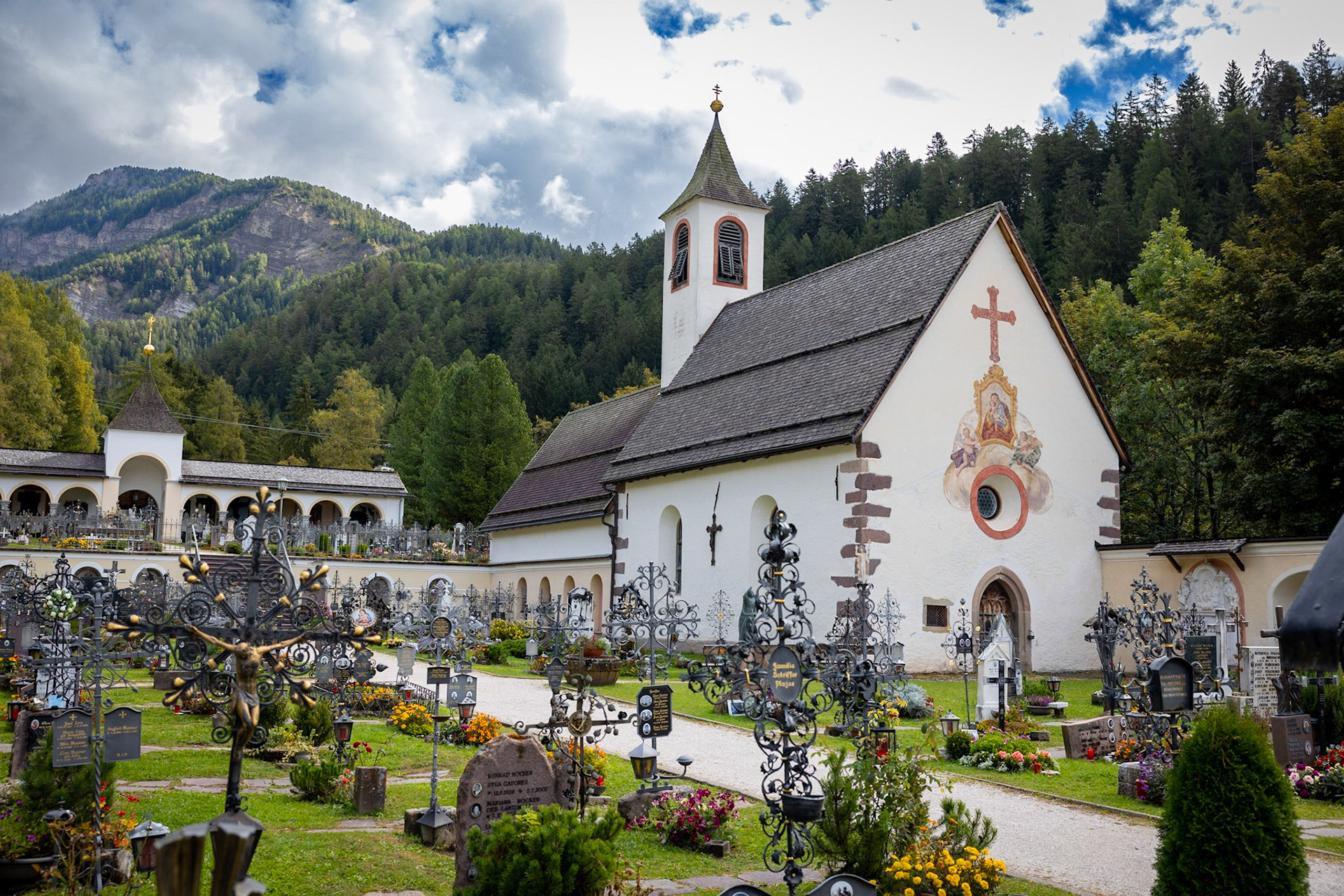 Church in Ortisei, Val Gardena, Dolomites