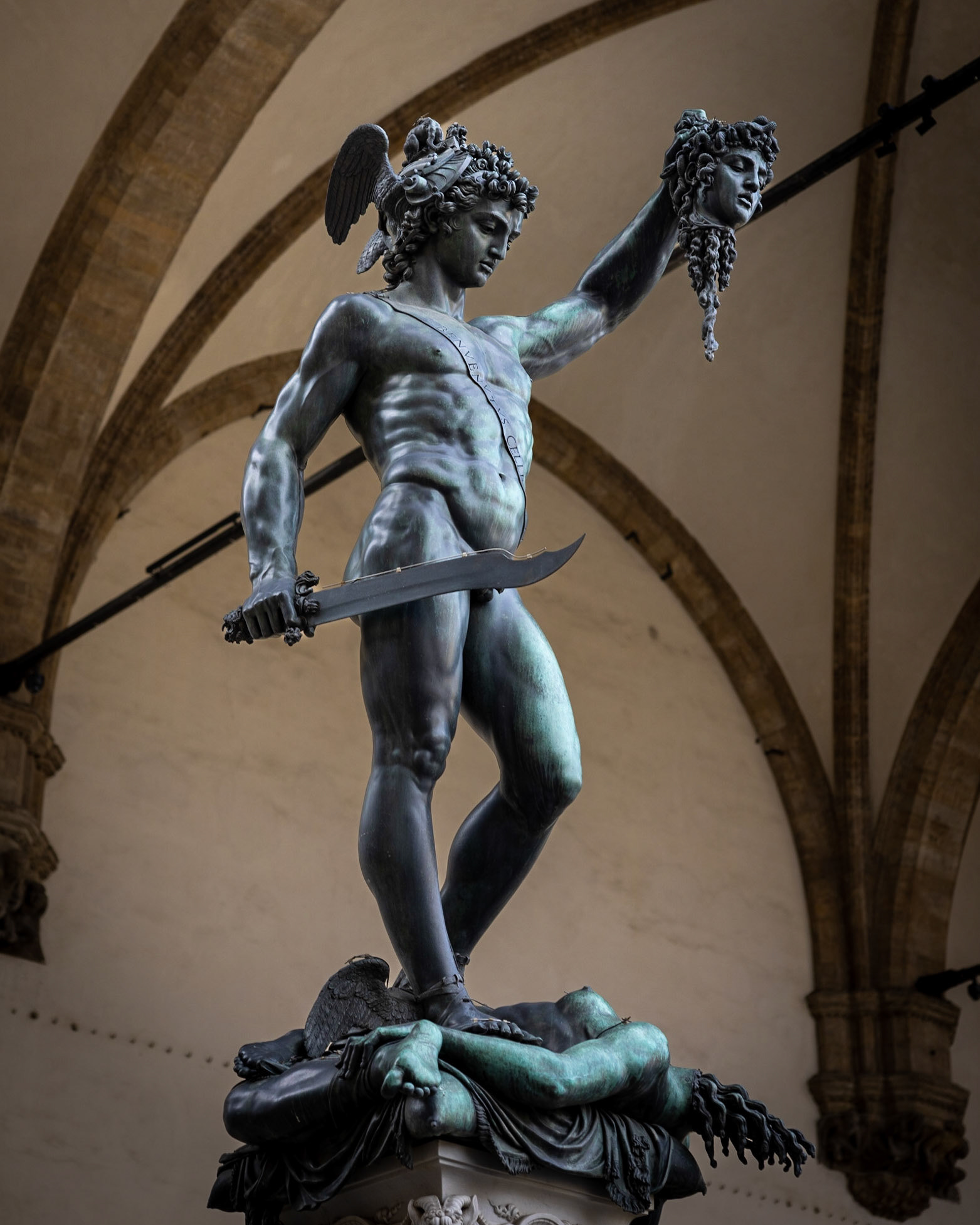 Cellini's Perseus, with the head of Medusa