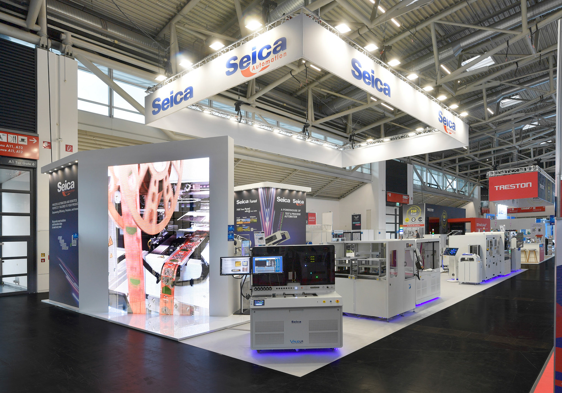 Messefotograf Productronica Messe Muenchen Fotograf Studio Loske Messestand Seica