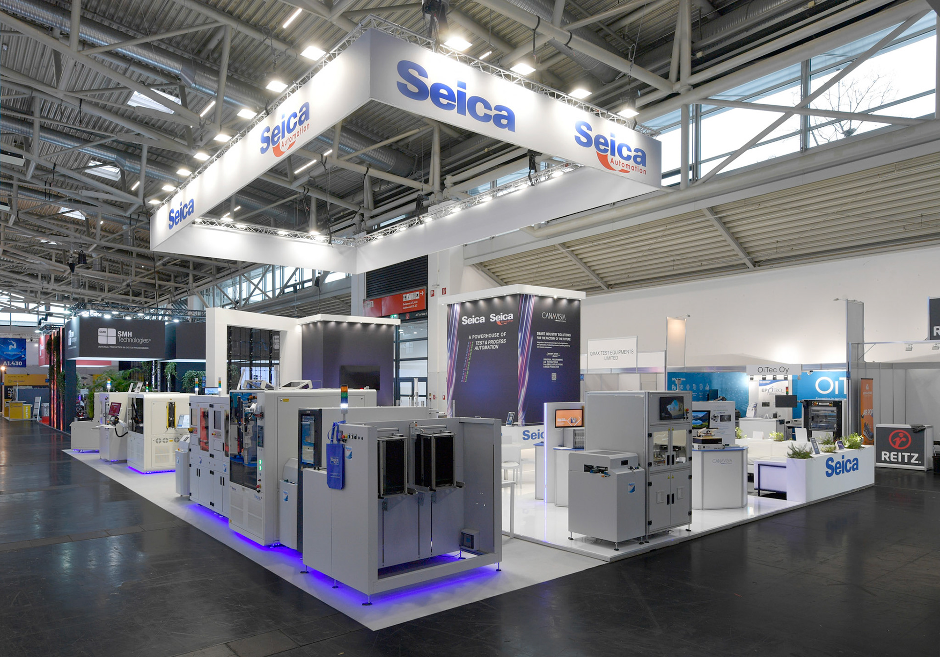 Messefotograf Productronica Messe Muenchen Fotograf Studio Loske Messestand Seica