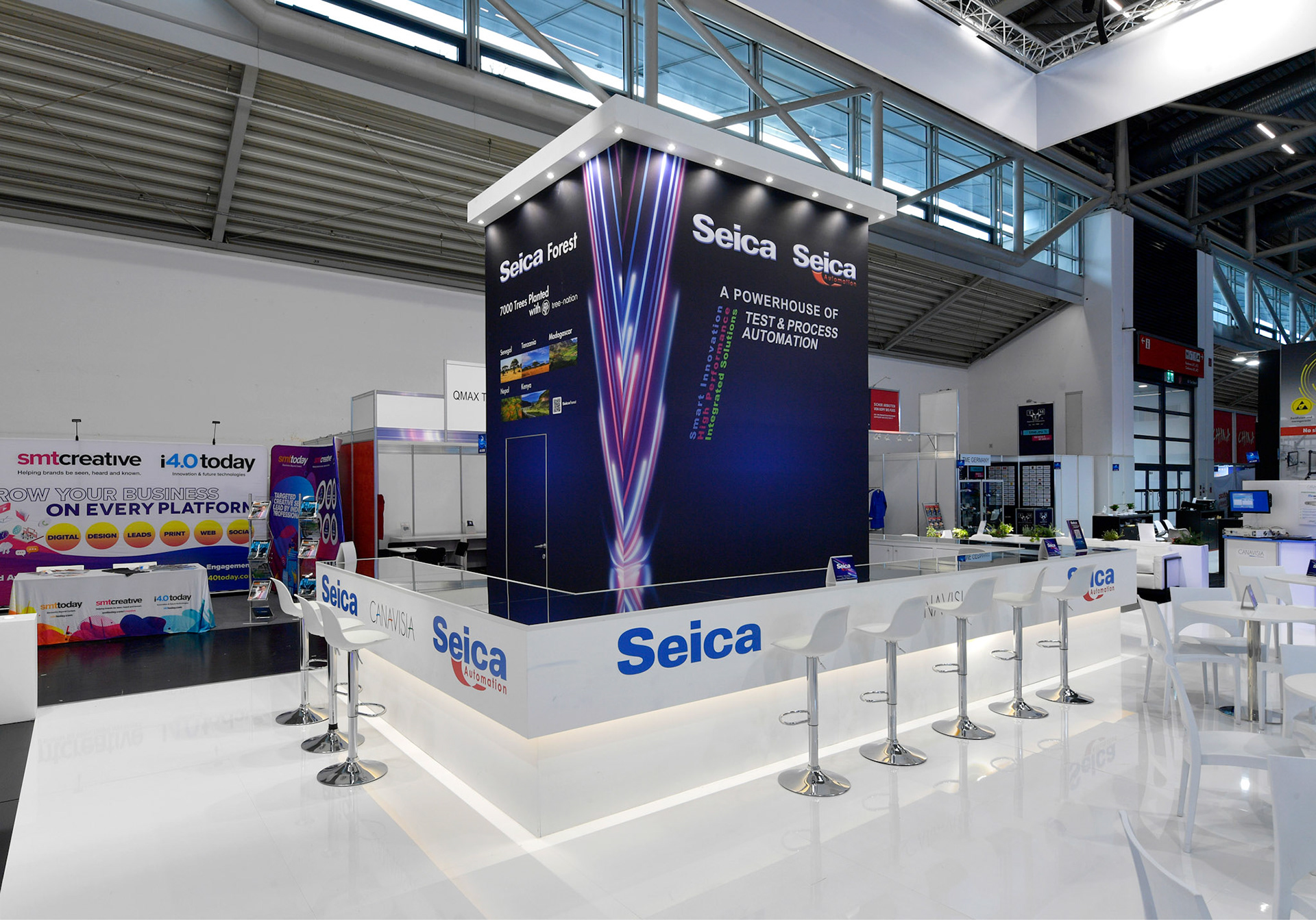 Messefotograf Productronica Messe Muenchen Fotograf Studio Loske Messestand Seica