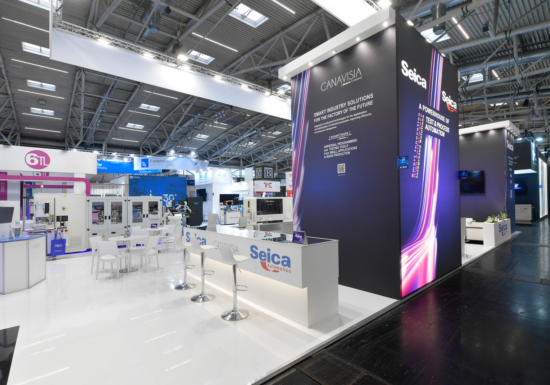 Messefotograf Productronica Messe Muenchen Fotograf Studio Loske Messestand Seica