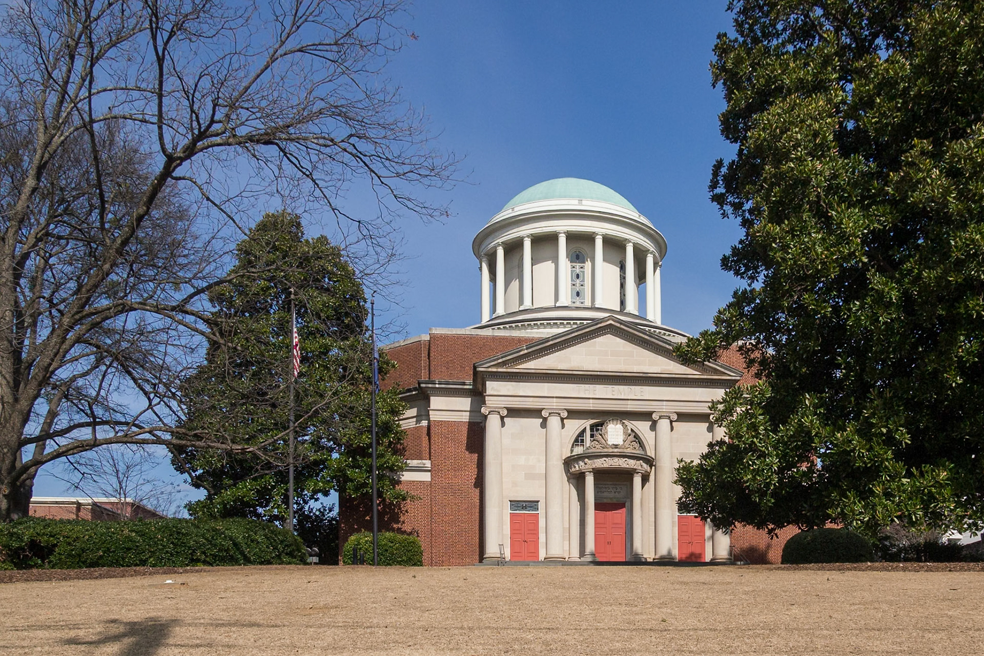The Temple, home of the Hebrew Benevolent Congregation, on Peachtree Street in Midtown Atlanta