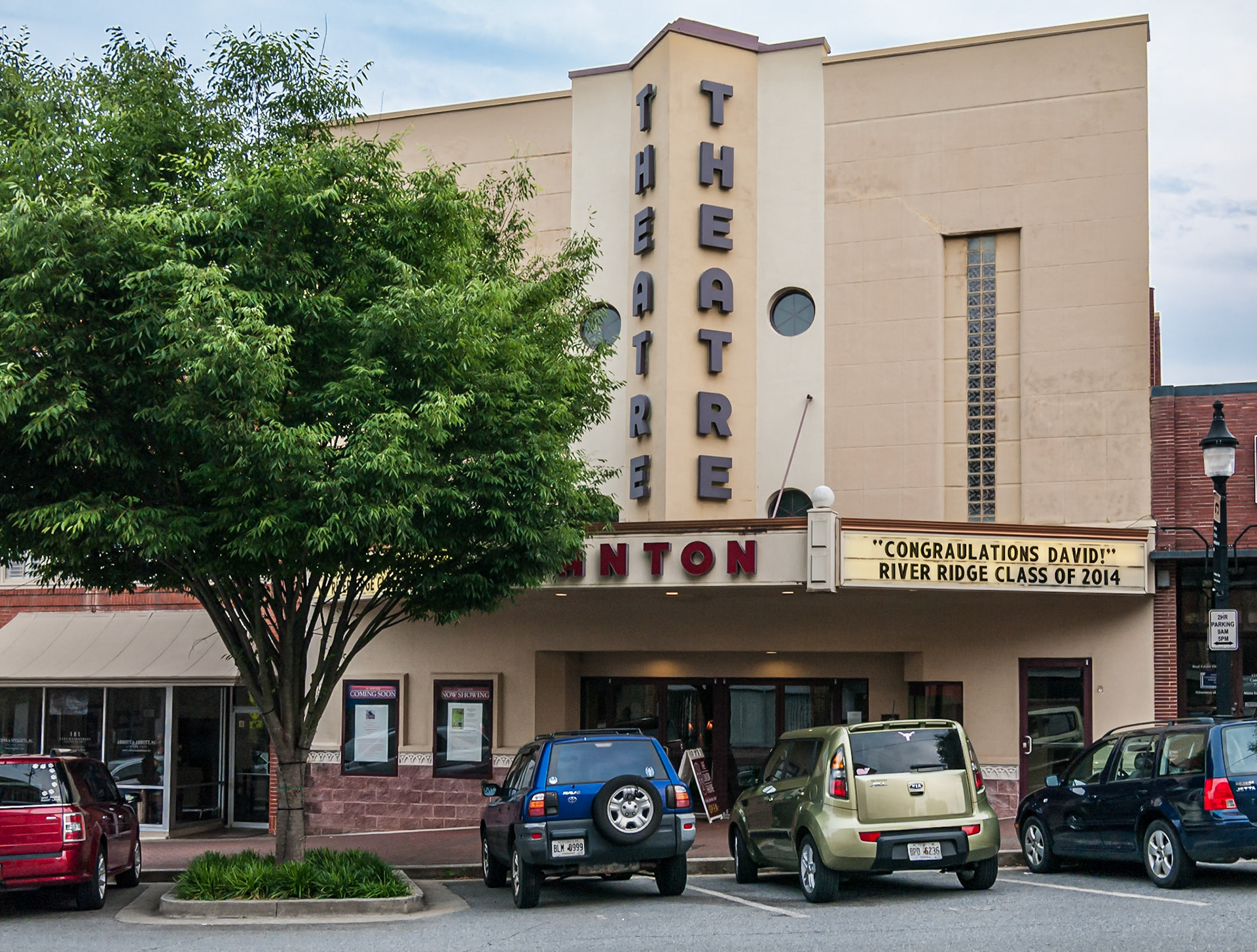 The Canton Theatre in downtown Canton, Georgia, photographed in May 2014