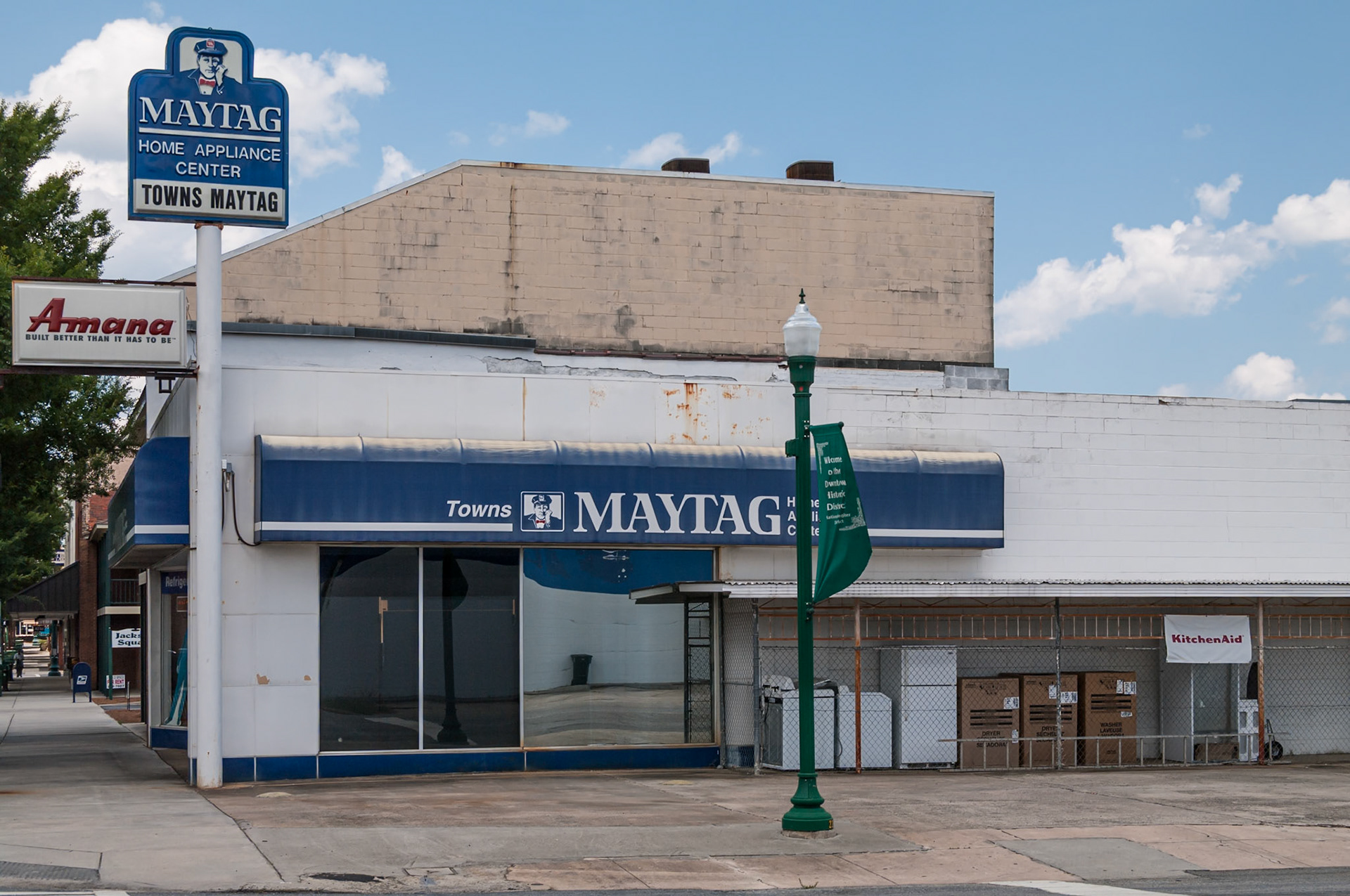 Towns Maytag Home Appliance Center in downtown Dublin, Georgia, photographed in June 2014