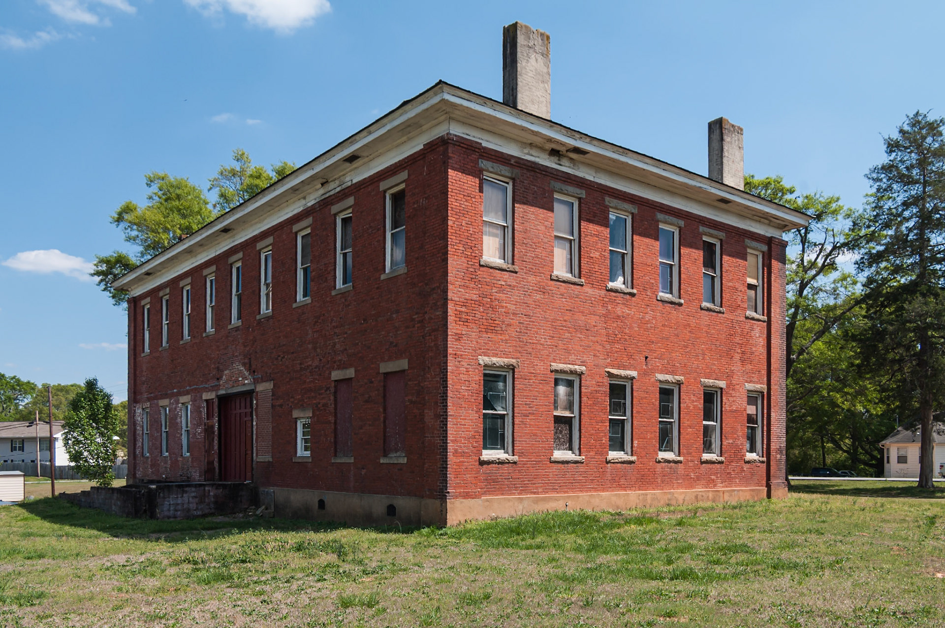 The Historic Crawford School, opened in 1911, in Crawford, Georgia, photographed in April 2014