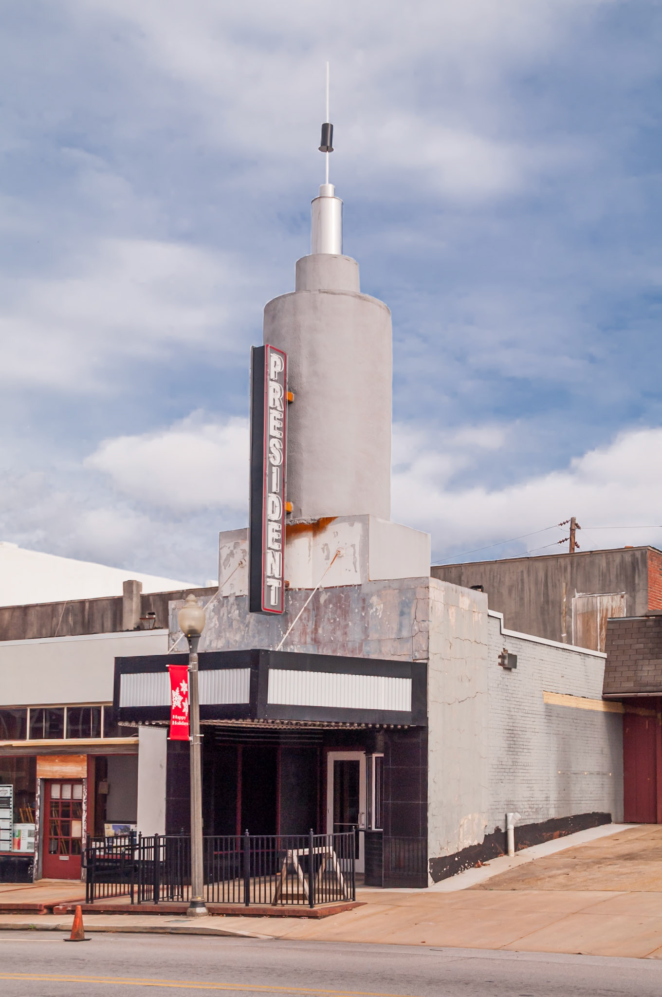 The President Theatre in downtown Manchester, Georgia, photographed in November 2013