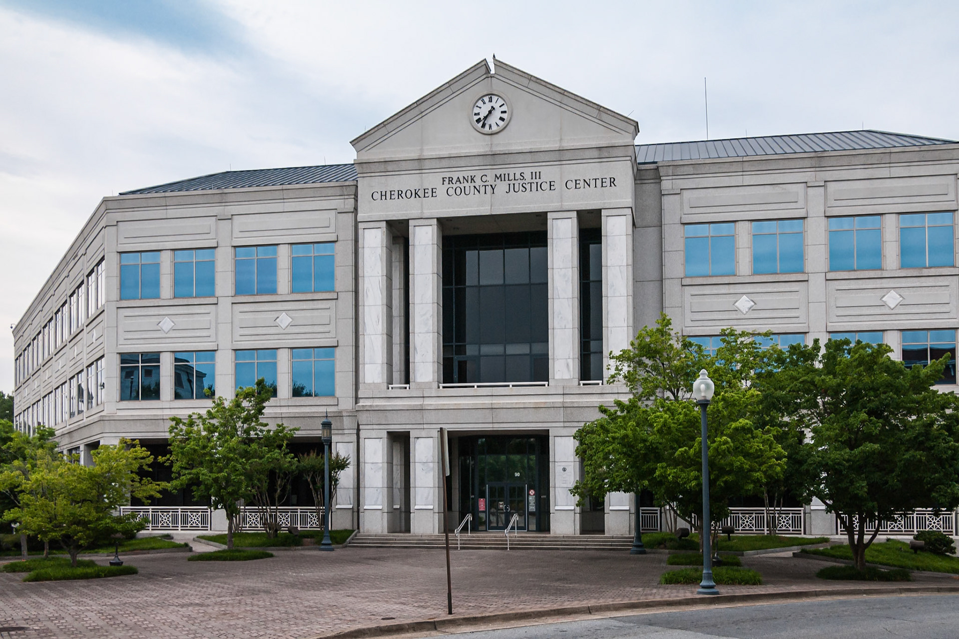 The Frank C. Mills III Cherokee County Justice Center in Canton, Georgia, photographed in May 2014