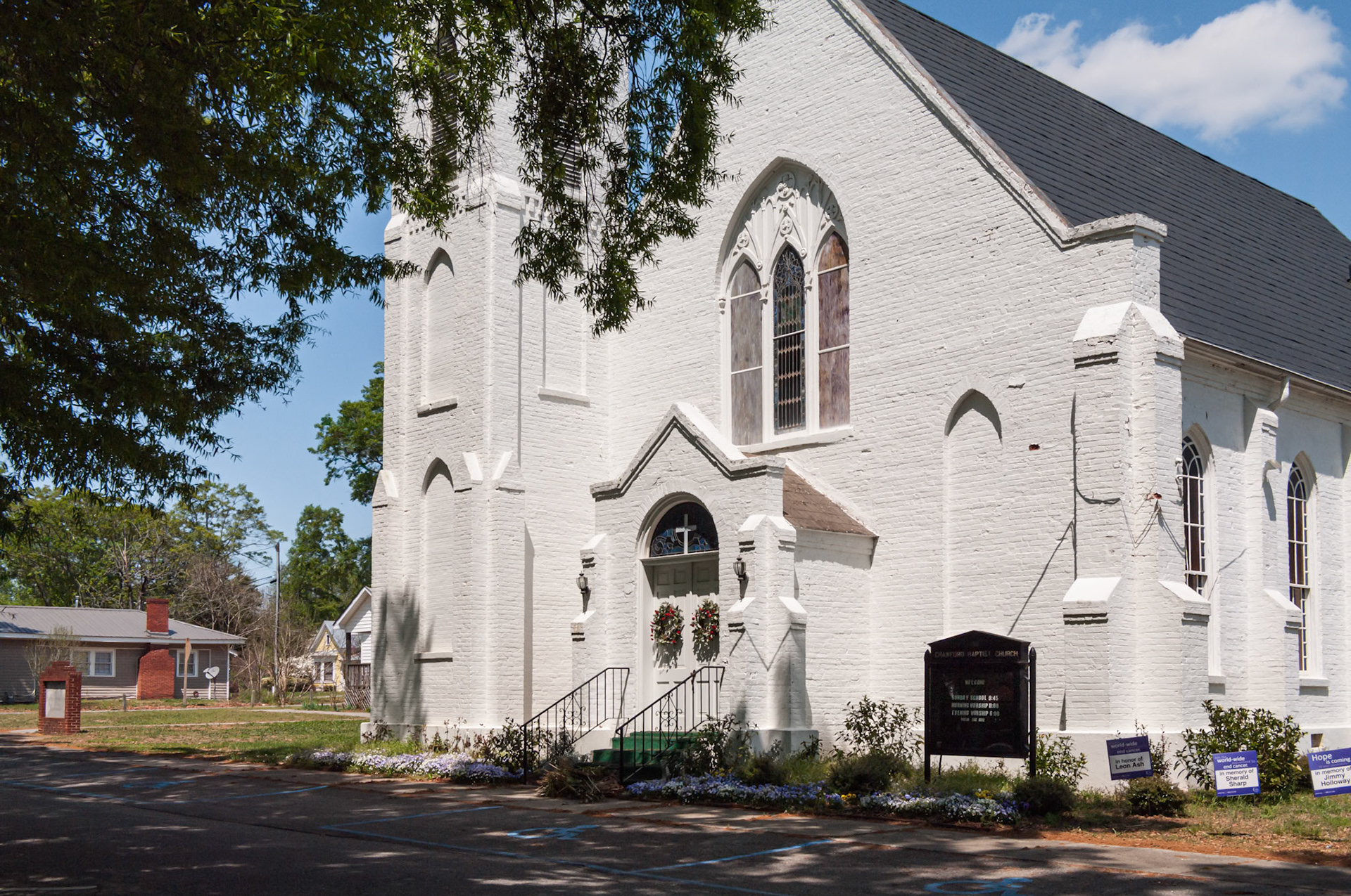 Crawford Baptist Church in Crawford, Georgia, photographed in April 2014