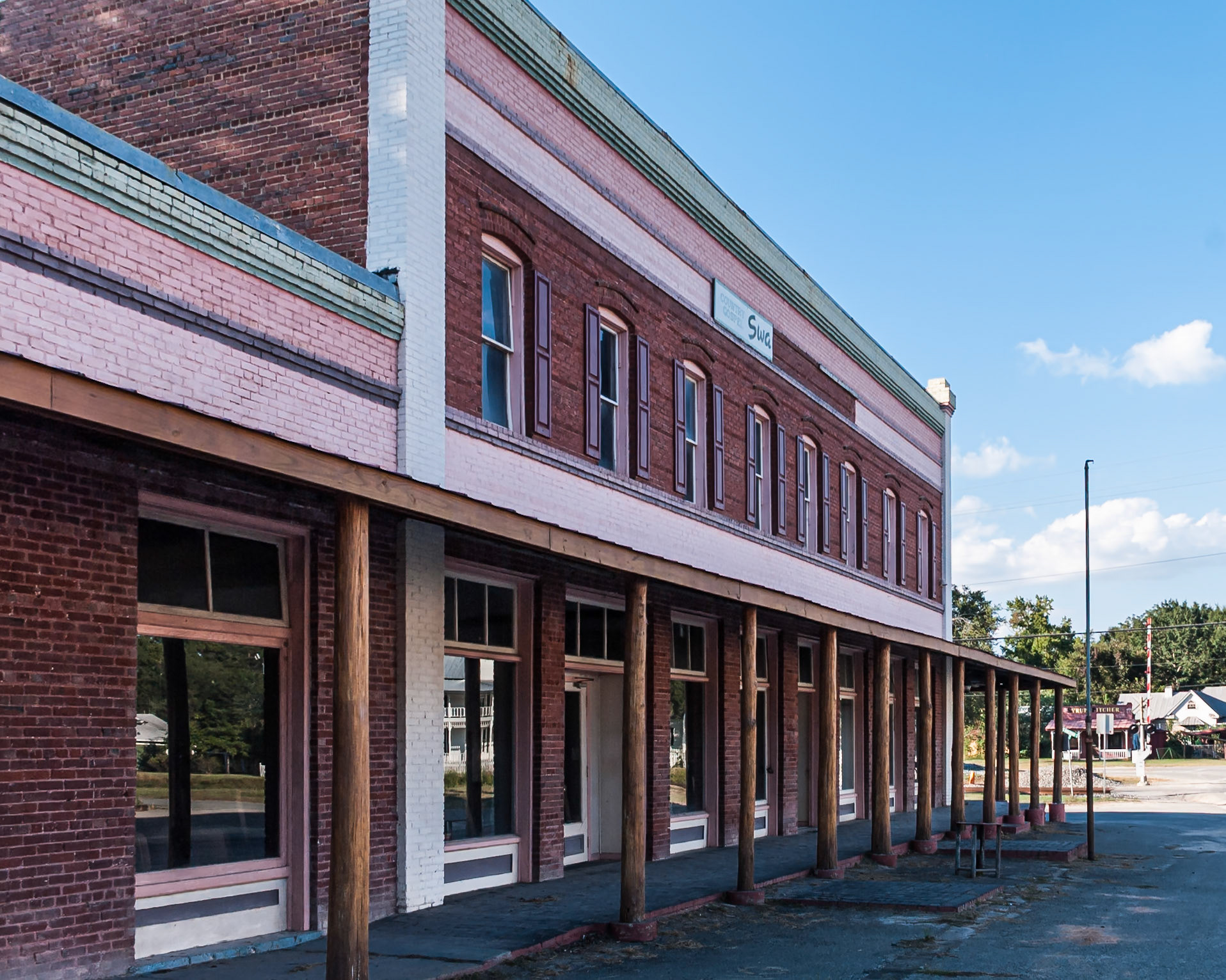 The former Swampland Opera building in Toomsboro, Georgia, photographed in September 2013