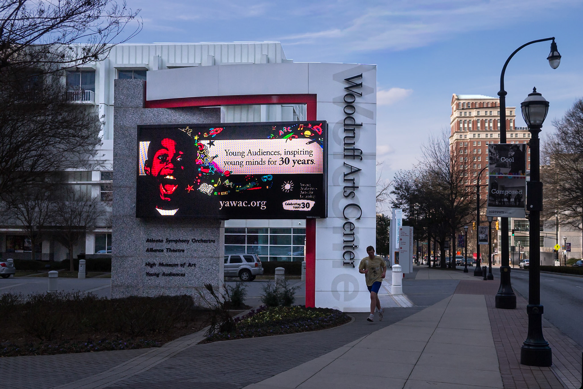 The Woodruff Arts Center along Peachtree Street in Midtown Atlanta