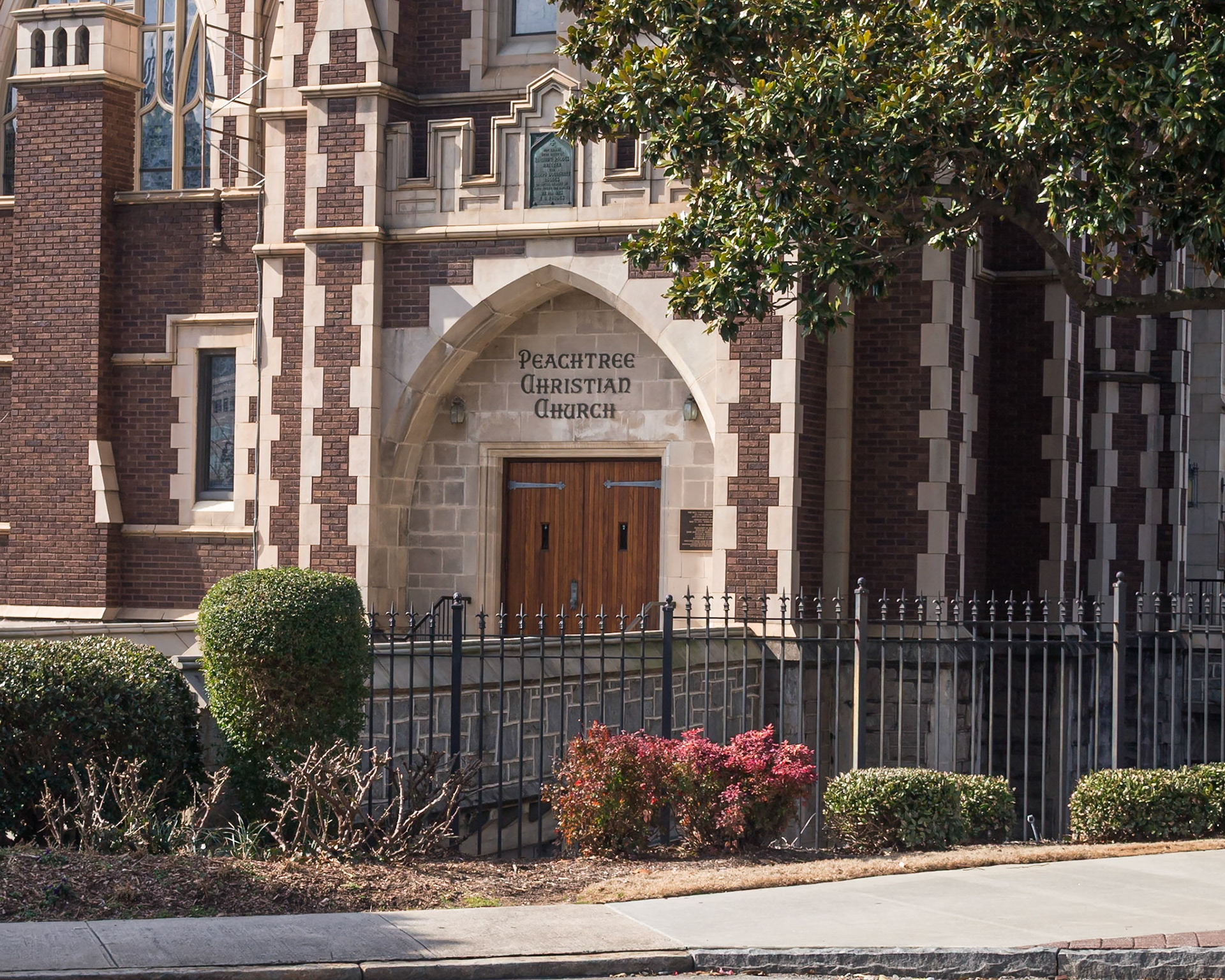 Peachtree Christian Church on Peachtree Street in Midtown Atlanta.